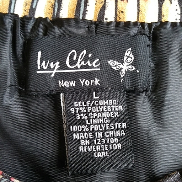 Ivy Chic NY Double Loop Layer Neckline Cropped Lined Blazer LARGE Black Red - Picture 2 of 16